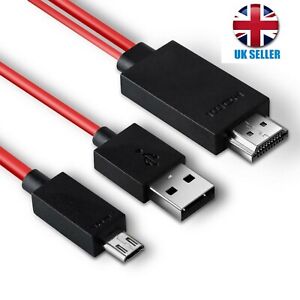 2M MHL USB to HDMI HD TV Adapter Cable for Samsung Galaxy Tab 3 10.1 8.0 Tablet