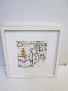 Matt Godwin, Framed Dantrell Drinks Scotch Frame: 11" x 11" Print 6" x 6" -2010 - Picture 1 of 4