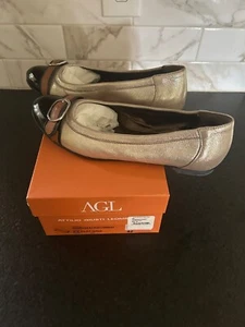 AGL Attilio Giusti Leombruni Cap Toe Ballet Flats Size 42  - Picture 1 of 9