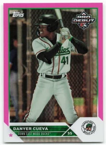 2023 Danyer Cueva Topps Pro Debut Rookie Pink Foil 037/199 - Picture 1 of 2