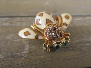 Pin/broche vintage década de 1990 Joan Rivers estampado de leopardo de Juana de la selva - Imagen 1 de 5