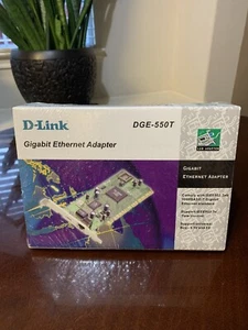 New D-Link DGE-550T 10/100/1000 Gigabit Ethernet Adapter -NIB, Sealed- - Picture 1 of 7