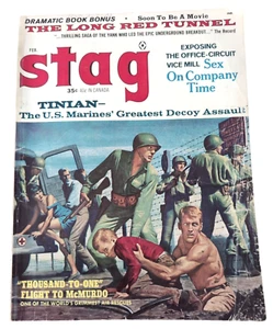 Stag Magazine February 1965 Vol. 16 No. 2 Tinian US Marines City Of Sin House - Picture 1 of 7
