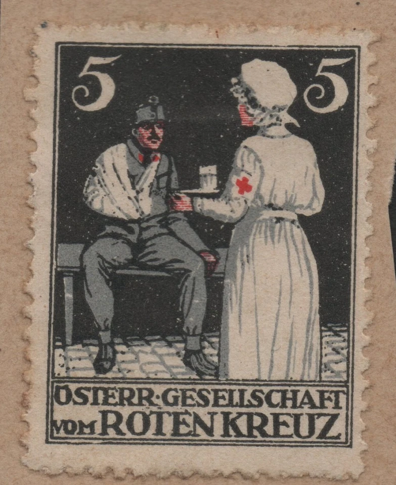 AUSTRIA # 1-1416 # POSTER STAMP # RED CROSS  # 1914-1918 # WWI # - Image 1 of 1