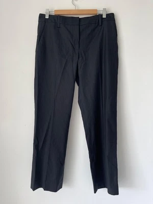 VERA WANG Black Pinstripe Dress Pants Women’s Size 8 Straight Leg - Image 1 of 4