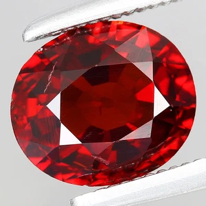 1.68ct 7.3x6.3mm Oval Natural Reddish Orange Spessartite Garnet Namibia, Africa - Picture 1 of 4