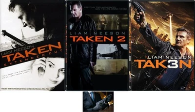 Taken 1 2 3 Trilogy Liam Neeson 3 DVD Set Widescreen New - Image 1 of 4