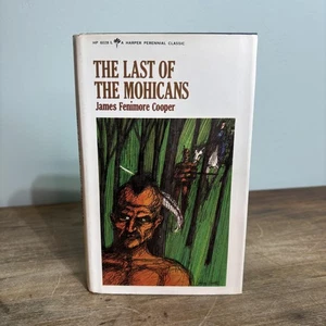 Vintage The Last of the Mohicans James F. Cooper Hardcover Harper & Row DJ Book - Picture 1 of 15