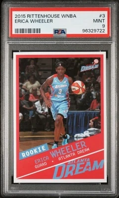 2015 Rittenhouse WNBA #3 Erica Wheeler PSA 9 Atlanta Dream Seattle Storm - Image 1 of 2