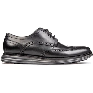 Scarpe Cole Haan Uomo Originali Grand Wingtip Brogue Nero - Foto 1 di 8