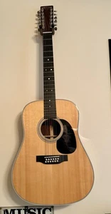 2016 Martin HD12-28 Natural Acoustic 12-String Guitar + HSC - Picture 1 of 9