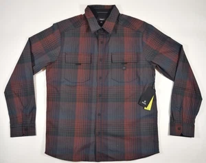 Neu mit Etikett Herren Roark Diablo Langarm Flanell $ 119 M Sangria rot klassische Passform - Bild 1 von 5