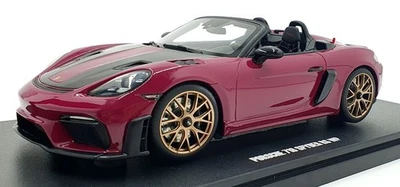 GT Spirit 1/18 Scale Resin GT486 - Porsche 718 Spyder RS WP - Dark Pink - Image 1 of 4