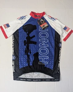 Pactimo HONOR RIDE   SHORT SLEEVE FULL ZIP ROAD RACE CYCLING JERSEY Size M - Picture 1 of 10