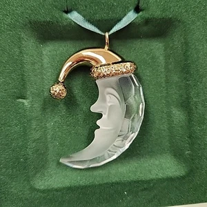 Swarovski Crystal SCS Figurine In Box Moon Christmas Memories Ornament - Picture 1 of 4