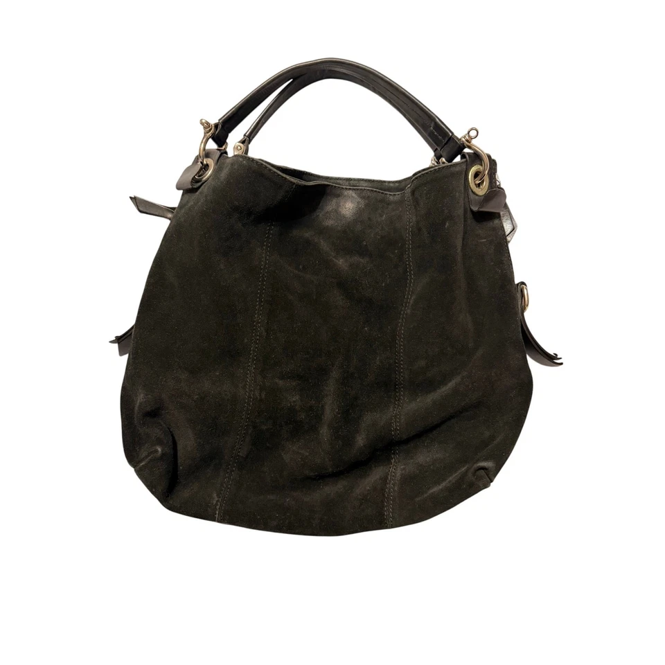 Gianni Chiarini 大号黑色麂皮绒和皮革托特包 - 意大利制造 — 第 1/4 张图片