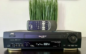 JVC HR-S7800U DigiPure™ TBC SVHS 4-HEAD HIFI SUPER VHS VCR | LOW HRS | SERVICED! - Picture 1 of 8