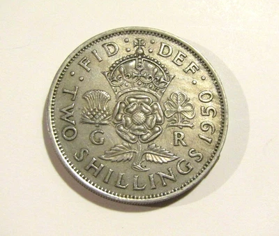 Great Britain 1950 2 Shilling Coin - Image 1 of 4