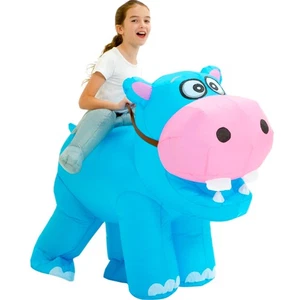 Blow Up Party Costume,Inflatable Costumes for Kids,Riding Hippo Costume,Hallo... - Picture 1 of 8