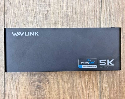 WAVLINK DisplayLink USB-C Docking Station 5K Dual 4K@60Hz Monitor Ethernet Port - Image 1 of 4