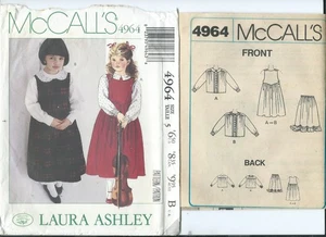 M 4964 sewing pattern Laura Ashley JUMPER BLOUSE PETTICOAT sew SWEET girl size 5 - Picture 1 of 1