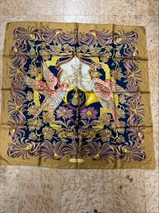 Ferragamo Seidentuch Vogel Blume - Bild 1 von 6