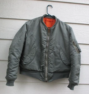 Flyer's Intermediate MA-1 MIL-J-8279E USAF Giacca Bomber Uomo Reversibile Medium - Foto 1 di 9
