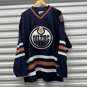 Camiseta deportiva de hockey Edmonton Oilers Pro Player NHL L azul marino - Imagen 1 de 8