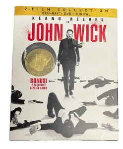 John Wick 2-Movie Collection Blu Ray + DVD with Replica Coin - Picture 1 of 4
