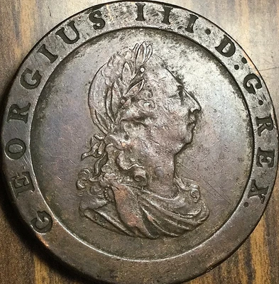 1797 GREAT BRITAIN UK CARTWHEEL PENNY - Image 1 of 2