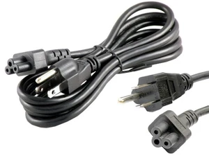 6ft 3-Prong Mickey Mouse AC Power Cord Cable Laptop PC Printers Charge - Picture 1 of 7