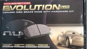 Powerstop Evolution Plus Z17-1465 Ceramic Disc Brake Pads With Hardware Kit - Picture 1 of 2