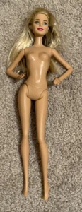 Barbie Long Blonde Hair Brown Highlight Blue Eyes Twist Hip NUDE 1999 Mattel 12" - Picture 1 of 3