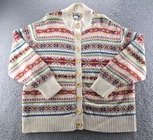 VINTAGE Tiara International Cardigan Donna M/L 22/24 Cottagecore Nordic Y2K - Foto 1 di 12