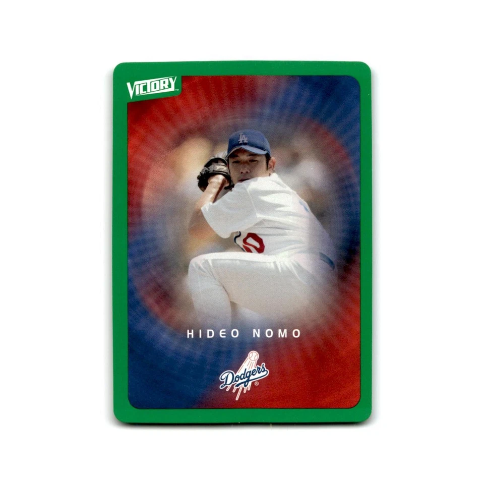 2003 Upper Deck Victory Tier 1 Green Hideo Nomo Dodgers #42 - Image 1 of 3