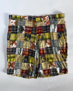 VTG NOBBY CLOTHES SHOP of NANTUCKET Berle Mfg Patchwork Shorts 38" 100% Cotton - Picture 1 of 5
