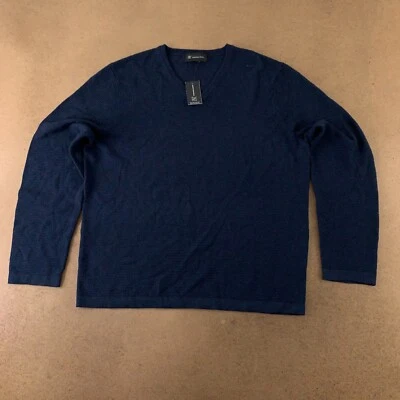 Suéter INC International Concepts Para Hombre Talla XL Azul Marino Texturizado Cuello en V Nuevo con Etiquetas Foto 1 de 4