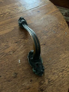 Antique / Vintage Solid Brass Door Pull Handle Victorian Old Door Hardware - Picture 1 of 2