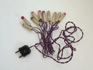 Vintage Soviet Electric Christmas Tree GARLAND Ornaments New Year Toy USSR 1960s - Picture 1 of 5