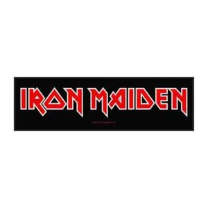 IRON MAIDEN - Logo Superstrip Aufnäher Patch OFFICIAL MERCHANDISE