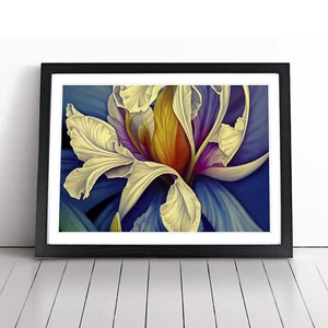 Strahlende moderne Blume Wandbild Kunstdruck gerahmte Leinwand Bild Poster Deko - Bild 1 von 8