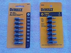 DeWALT 7 TORX BIT SET MODEL DW2067 BRAND NEW FREE SHIPPING! tools drivers screws - Picture 1 of 6
