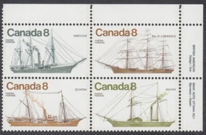 Canada - #673a Coastal Vessels Plate Block - MNH - Picture 1 of 1