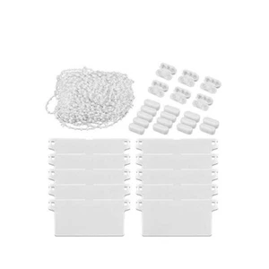 BBlind Fixers Vertical Blinds Parts White Plastic Roller Blind Beaded Chain - Picture 1 of 11