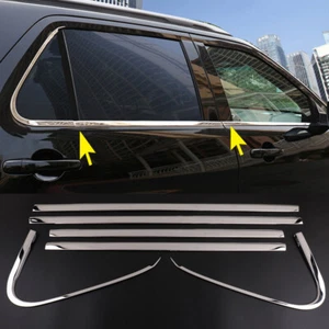 For Ford Explorer 2011-2019 Steel Chrome Bottom Window Frame Sill Decor Strips - Picture 1 of 6
