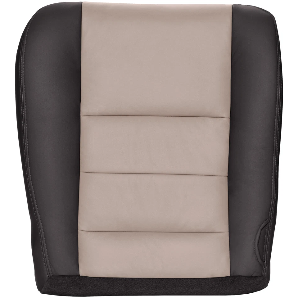 Ford Excursion Eddie Bauer 2005 parte inferior del conductor cubierta de asiento de cuero - negro y tostado Foto 1 de 4