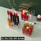 9 24 36 40 Grids Lipstick Cosmetic Storage Display Stand Rack Holder Organizer