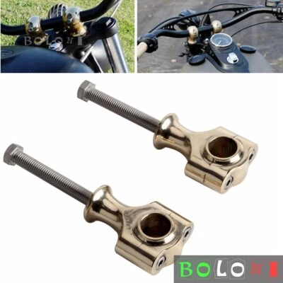 Brass Alloy Motorcycle Handlebar Riser For Harley Dyna Sportster Softail 1" Bars — 第 1/4 张图片