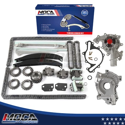 Kit de cadena de distribución con bomba de aceite de agua 21 mm para 99-02 Lincoln Navigator Blackwood 5,4 Foto 1 de 4