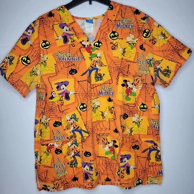Top exfoliante Disney Halloween - talla grande Goofy/Minnie/Mickey/Pluto - Excelente estado Foto 1 de 4